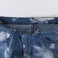 thumbnail image 5 of Jeans for Women Wide Leg Denim Pants Floral Lightweight Trendy Lounge Pants Pants for Ladies Light Blue XL, 5 of 9