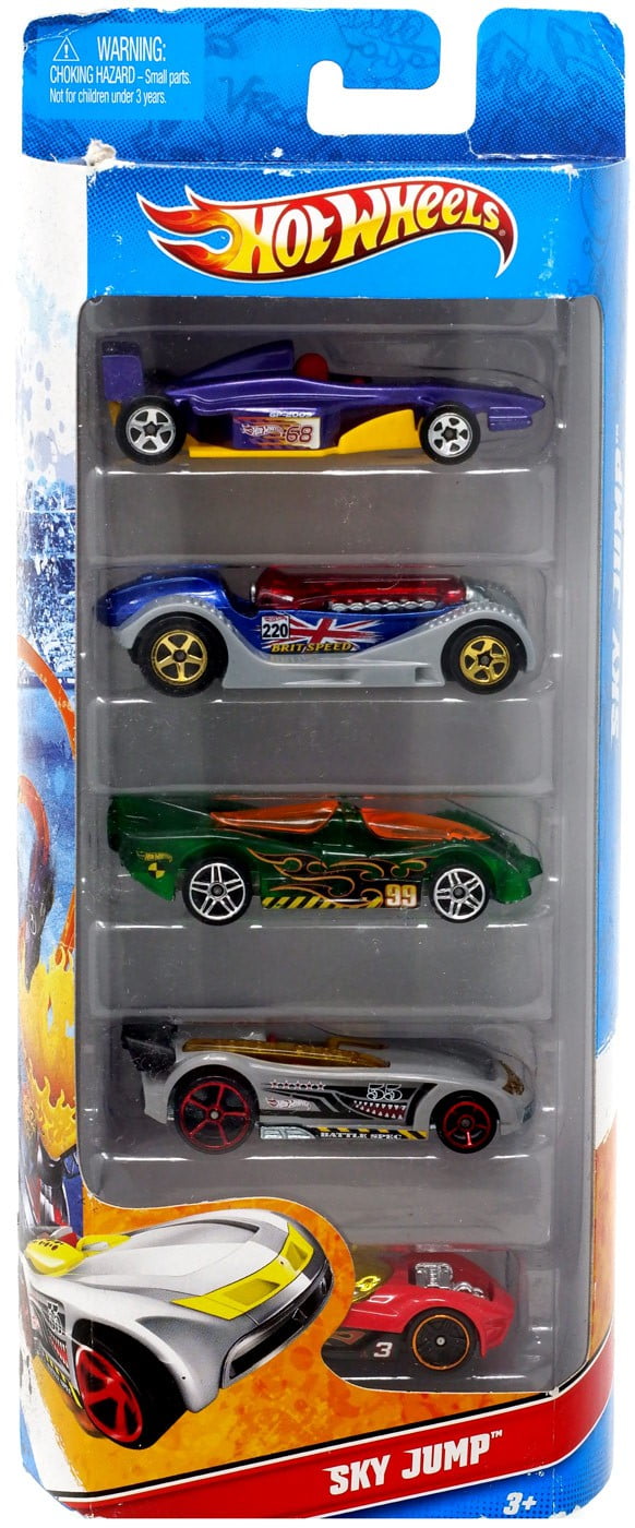 Hot Wheels Sky Jump Diecast Car 5Pack