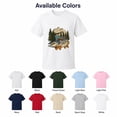 thumbnail image 3 of Protect Our National Parks Trout, River, Pine Trees and Mountains Graphic T-Shirt, Unisex Classic Fit, 180 GSM, 3 of 6