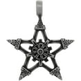 thumbnail image 3 of Jewelry Trends Pewter Viking Star Pendant Necklace 18" Leather Cord, 3 of 4