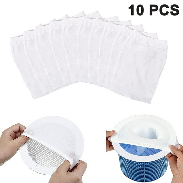 Calcetines para skimmer de piscina: perfectos ahorradores para filtros, cestas y skimmers: el calcetín/red/protector ideal para proteger su piscina enterrada o sobre el suelo Xemadio 221402-1