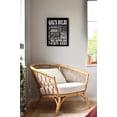 thumbnail image 3 of Gigi's Rules Welcome Canvas Wall Art Prints Artwork Signs Framed for Front Porch Decor Wall Decor Farmhouse Home Room Decor, 11 X 14 inch, Housewarming Gifts Family Room Decor, Gifts Gigi, Grandma, 3 of 4