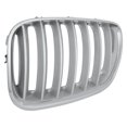thumbnail image 3 of For BMW X5 2004 2005 2006 Grille Driver Side | Silver | Made Of Plastic | With Titanium | With Chrome Frame | With Sport Package | Replacement For BM1200159 | 33-9504-CTL, 51137124815, 3 of 5