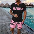 thumbnail image 2 of toraway Ensemble d'Automne pour Hommes Été T-Shirt Décontracté Imprimé Noix de Coco Manches Courtes m, 2 of 4