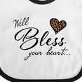 thumbnail image 4 of Inktastic Well Bless Your Heart with Leopard Print Boys or Girls Baby Bib, 4 of 4