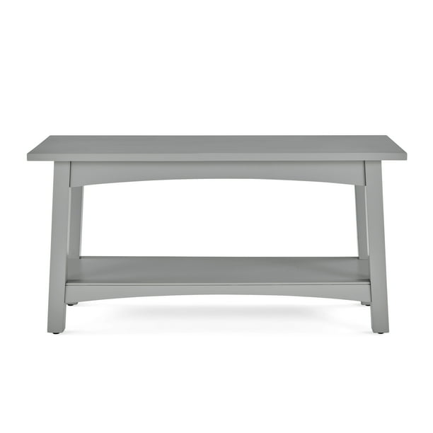 Alaterre Alterre Craftsbury 36"W Wood Entryway Bench, Gray