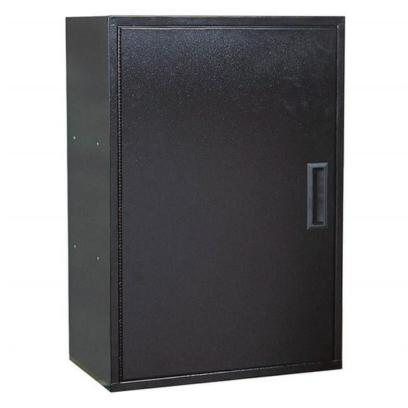 Craftline One Door Metal Storage Utility Cabinet  Black