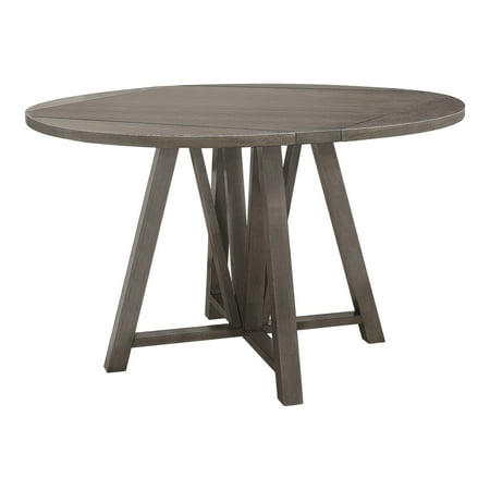 Athens Round Counter Height Table with Drop Leaf Barn Grey Box 1
