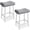 Grey-Set of 2, variant on Juiluna Counter Height Bar Stools Set of 2, 24 in Barstools for Kitchen Island Counter, Upholstered Padded Saddle Chairs with Curved Cushion, Easy Assembly, Brown