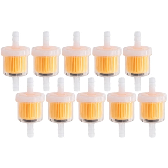 Chasenew 10PCS 1/4 Inch Gas Inline Fuel Filters, with magnet, Universal for Stratton Small Engine, Kohler, Kawasaki, Birggs, John Deere, Gasoline Generator Lawn Mower Motorcycle