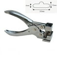 thumbnail image 2 of T Slot Shape Hole Punch Card Board Hang Packing Airplane Shape Hole Steel Handheld Hanger T-Hook Clamp Punchers Pliers, 2 of 3