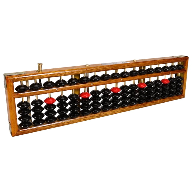 Shisuyan Retro Abacus Traditional Chinese Abacus Math Learning Tool Counting Tool (17 Column)