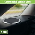 thumbnail image 2 of Unique Bargains 2 Pcs 1.5' Car Speaker Grills Cover Mesh Round 1.5 Inch Audio Subwoofer Protector Iron Silver Tone, 2 of 8