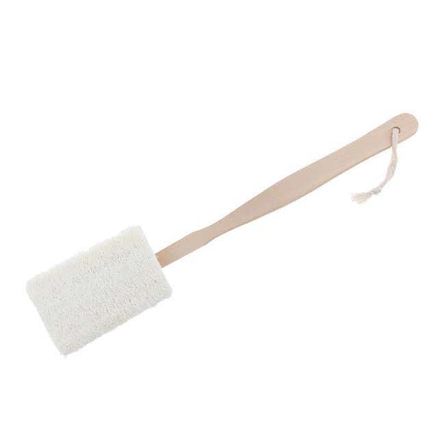 Natural Loofah Wood Bath Shower Back Scrub Large Shower Puff Men Sponge Exfoliating Puff Square