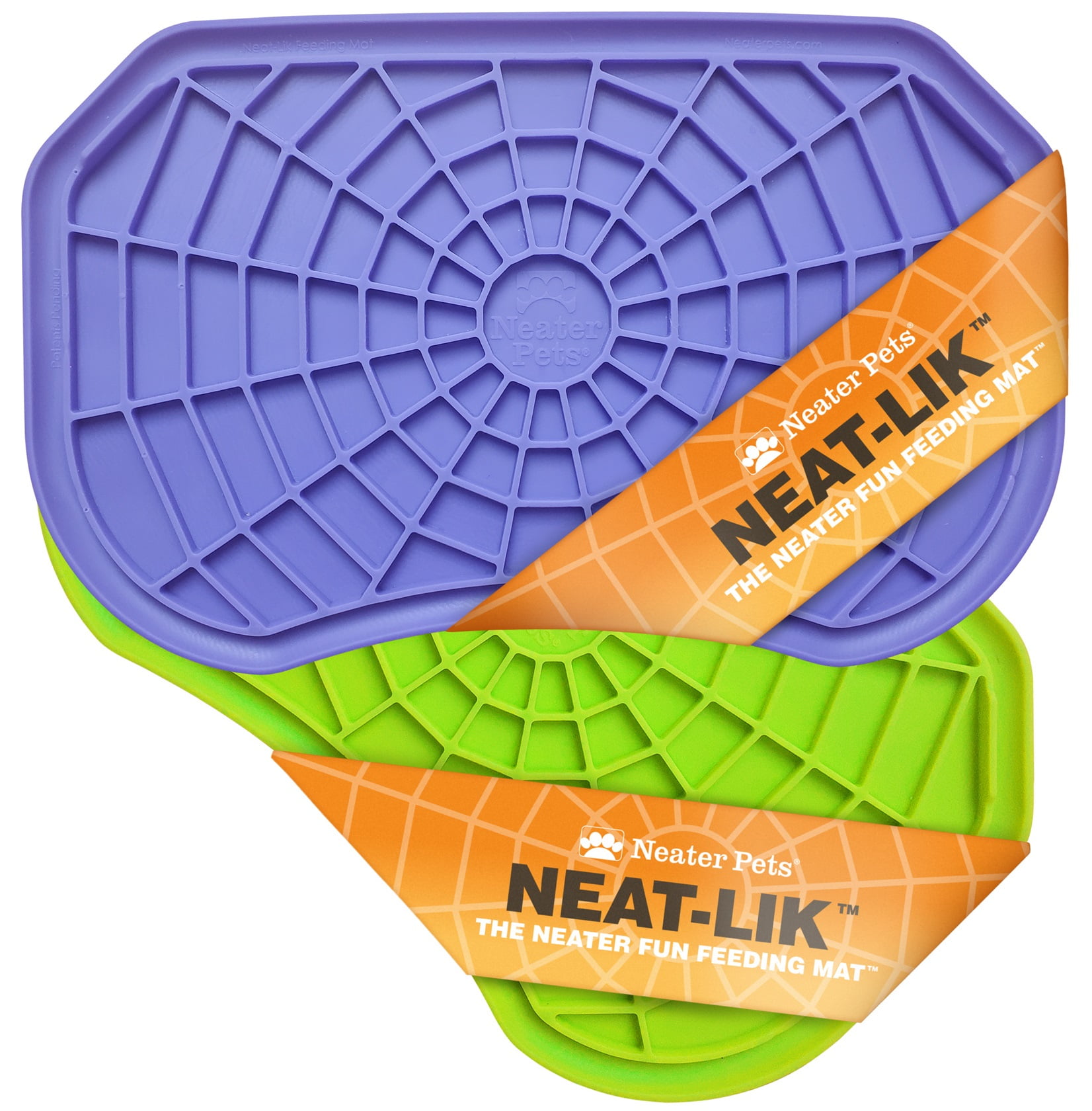 Neat-Lik Slow Feed Licking Mat with Mess-Proof Tray – Neater Pets
