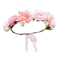 thumbnail image 2 of Diadema de flores perfecl floral para mujeres bodas vacaciones playa accesorios fotográficos Estilo A, 2 of 8