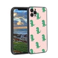 thumbnail image 1 of Compatible with iPhone 11 Pro Max Phone Case, Cute-Dinosaur-T-Rex-Dino26 Case Men Women, Flexible Silicone Shockproof Case for iPhone 11 Pro Max, 1 of 1
