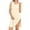 Beige, variant on Women Solid Color Sleeveless Post Shoulder Surgery Dress Side Full Open Chemo Port Adaptive Nightgown, Light Green, Size M