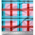 thumbnail image 1 of Soimoi Silk Fabric Check Check Print Fabric by Yard 42 Inch Wide, 1 of 3