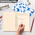 thumbnail image 5 of Wirebound Notebook Hardcover Spiral Notebooks Blue Butterfly Pattern, 60 Pages, 80 GSM, 5.7 x 8.3in, 5 of 7