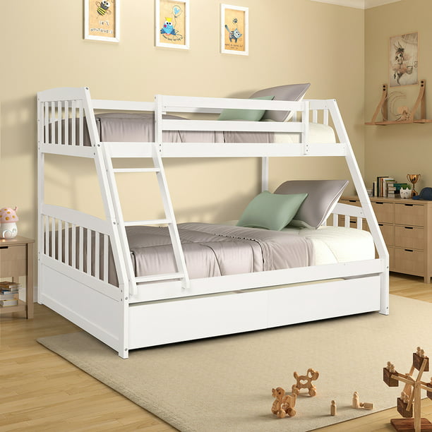 Solid Wood Bunk Bed Daybed No Box, Daybed Bunk Bed