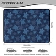 thumbnail image 7 of Qpednta Heavy Duty Blue Turtle Cargo Mat 29"x39" Trunk Liner All Weather, Premium Non-Slip Polyester Carpet Machine Washable Sand Resistant Easy Clean Universal Fit for Sedan SUV Truck, 7 of 7
