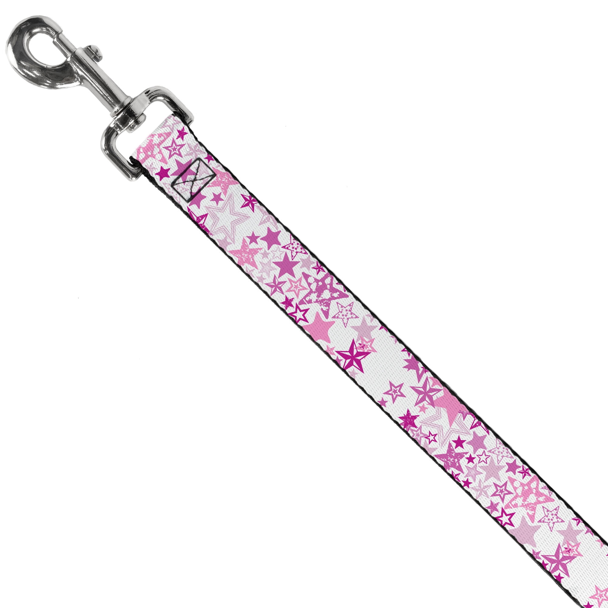 Buckle-Down Pet Leash, Dog Leash, Stargazer White Pink, 6 Feet Long 1.0 Inch Wide