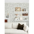 thumbnail image 3 of Advantage Zapata Off-White Trees Wallpaper, 20.9-in by 33-ft, 57.48 sq. ft, 3 of 3