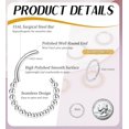 thumbnail image 2 of Beaded Nose Hoops for Women Men-316L Surgical Steel Hinged Nose Hoops 16G Clicker Septum Nose Ring Lip Helix Cartilage Hoop Earring Daith Rook Conch Body Piercing Jewelry 6MM 8MM 10MM12MM, 2 of 7
