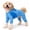Blue, variant on Pet Life ® Active 'Downward Dog' 4-Way-Stretch Fitness Yoga Dog Tracksuit Hoodie