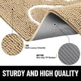 thumbnail image 3 of Buganda Dog Door Mats for Muddy Paws, Washable Dirt Trapper Front Door Rugs, Non-Slip Absorbent Chenille Indoor Doormats(48"x30", Beige), 3 of 8