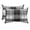 Black Gray, variant on Blue Checkered Outdoor Pillows for Chaise Lounge Chair Waterproof Lumbar Pillows with Insert&Adjustable Elastic Strap Beach Headrest Pillow Farmhouse Modern Buffalo Plaid Pillow for Pool 11"x16"