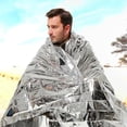 thumbnail image 4 of Survival PET Aluminum Film Blankets Outdoor Camping Moisture-proof Mat First Aid Rescue Reflective, 4 of 6