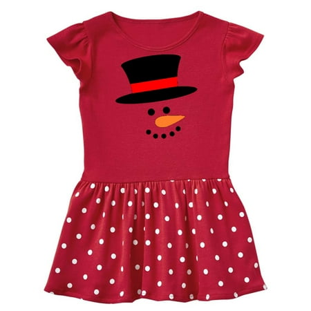 

Inktastic Snowman with Top Hat and Carrot Nose Gift Baby Girl Dress