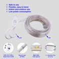 thumbnail image 3 of Glaciersei Blue LED Lights, 16ft Rope Lights, Connectable and Flexible Blue Strip Lighting , High Brightness 3528 LEDs with Clear PVC Jacket, Waterproof Weatherproof for Indoor Outdoor Use, 3 of 3