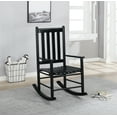 thumbnail image 2 of Annie Slat Back Wooden Rocking Chair Black, 2 of 2