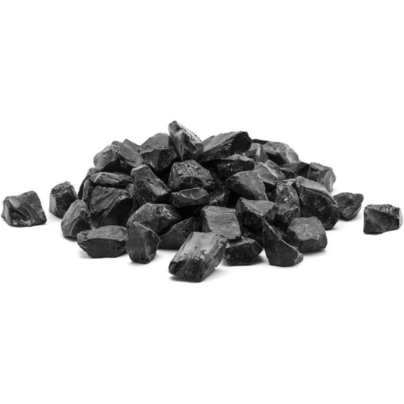 Dragon Glass 20 lb Black Landscape & Fire Pit Glass, 1/2"