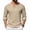C39 Khaki, variant on T Shirts For Men Loose Fit Solid Color V Neck Long Sleeve Fashionable Tee Army Green Size L