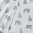 thumbnail image 5 of Market & Place Alpine Printed 100% Cotton Flannel Sheet Set, King, Grey Bears, 4-Pieces, 5 of 5