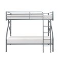 thumbnail image 3 of Lexicon Bailey Metal Frame Twin over Twin Metal Bunk Bed in Gray, 3 of 8