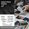 thumbnail image 4 of 206A Toner With Chip Compatible for 206A W2110A Toner Cartridges 4 Pack( 1Black 1 Cyan 1 Yellow 1 Magenta), 4 of 7
