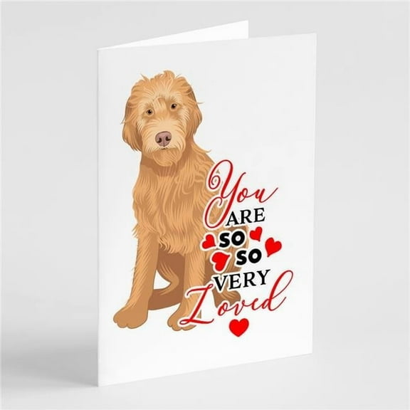 Doodle Liver #2 so Loved Greeting Cards and Envelopes Pack of 8 7 in x 5 in