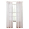 Your Zone Diamond Clip 84"Poletop Pink Starlight , Single Curtain Panel