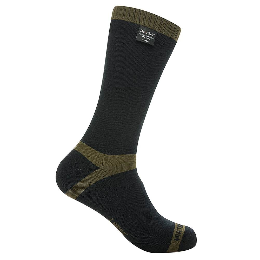Dexshell Men's Mid Calf Aqua Thermal Socks Black/Green 