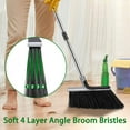 Outdoor/Indoor Broom for Floor Cleaning with 58 inch Long Handle for
