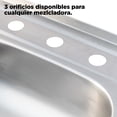 thumbnail image 4 of Fregadero para Cocina con Escurridero Derecho de Acero Inoxidable Satinado, Mezcladora Premium con Dos Tipos de Chorro y Cuello Extensible. Incluye Accesorios de Instalación, 4 of 11