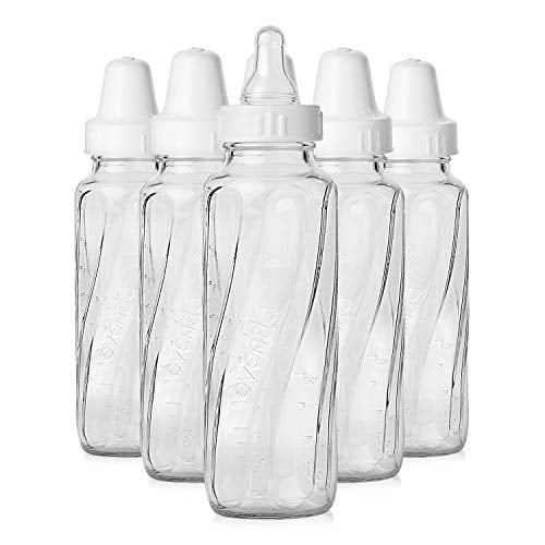 Evenflo Feeding Classic Glass Twist Bottles, 8 Ounce (Pack of 6)