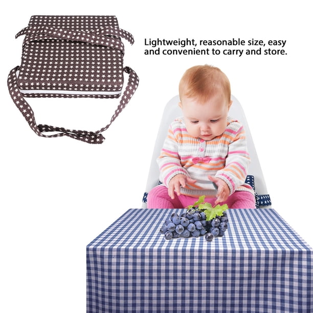 Cojín para silla, cojín elevador para comedor de bebé extraíble y ajustable, cojín para asiento elevador para niños, Ultra sensible