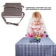 thumbnail image 2 of Cojín elevador ajustable y extraíble para silla de comedor de bebé, almohadilla para asiento de trona para niños (estrellas azules), 2 of 9