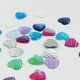 thumbnail image 4 of 50 piezas de cabujones de resina con purpurina y parte trasera plana de corazón Multi-Color AB, 4 of 9
